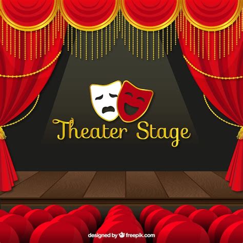 Theater stage background Vector | Free Download