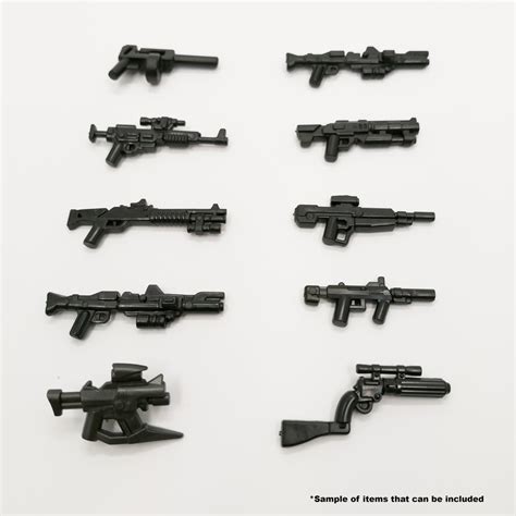 GOLD MEGA Pack- 90 Minifigure-scale Weapons and Accessories LEGO ...