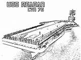 CVN 76 Reagan Aircraft Carrier Ship Coloring Pages  sketch template