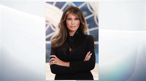 First official portrait of Melania Trump as First Lady is unveiled