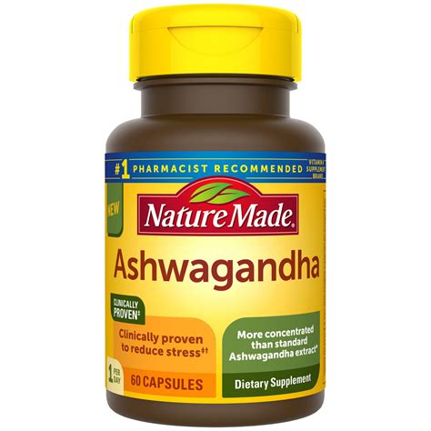 Nature Made Ashwagandha Dietary Supplement 60 Capsules