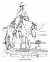 Coloring Pages Girl Riding Horse sketch template