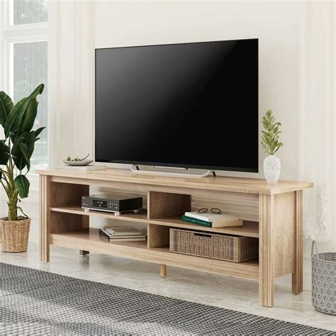 Farmhouse TV Stands for 65 inch Flat Screen Living Room Storage Shelves Entertainment Center,59 ...