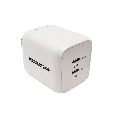 USB Wall Charger - 45W - USB Type-C (25W) - USB Type-C (20W) - GaN & P