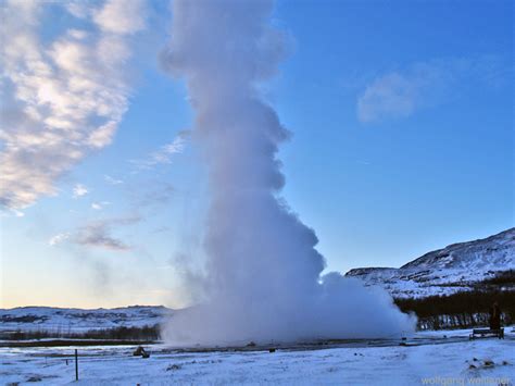 Geysir im Winter, Geysir, Island