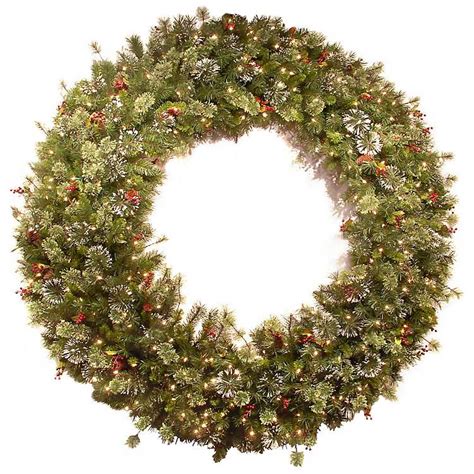 Pre-Lit Wintery Pine Christmas Wreath | Kirklands Home