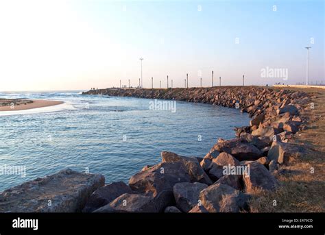 mouth of Umgeni river known as blue lagoon in Durban South Africa Stock ...