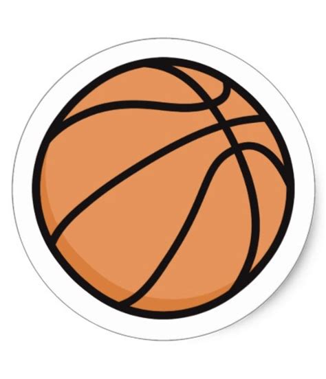 Basketball stickers with custom color background | Zazzle | Preppy stickers, Tumblr stickers ...