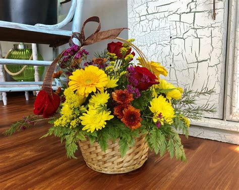 “FALL” Basket Arrangement in Murfreesboro, TN | Enchanted Flower Shop