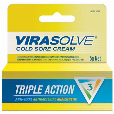 Online Pharmacy NZ | Virasolve Cold Sore Cream 5g