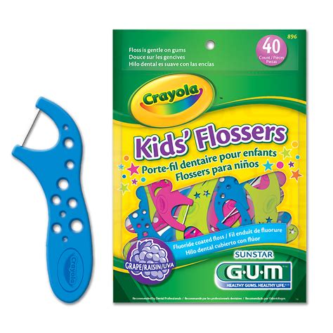 Kid's flossers crayola c/40 896 gum