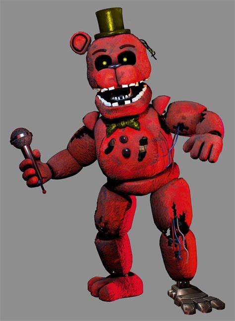 [EDIT] FNAF HW Redbear | Render by RamChoops : r/fivenightsatfreddys