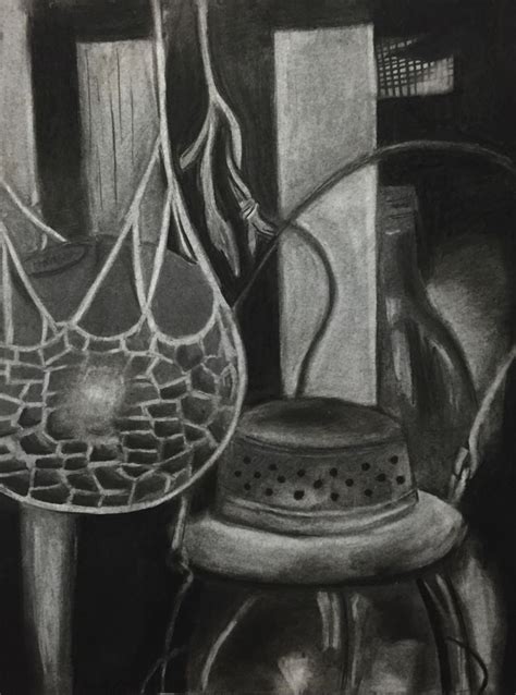 Charcoal reduction | Drawing techniques, Eraser art, Charcoal drawing