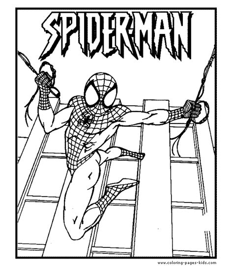 Spider Man Coloring Page - Spider Man comic