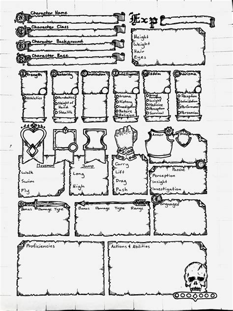 Paladin Character Sheet | Dnd character sheet, Character sheet ...