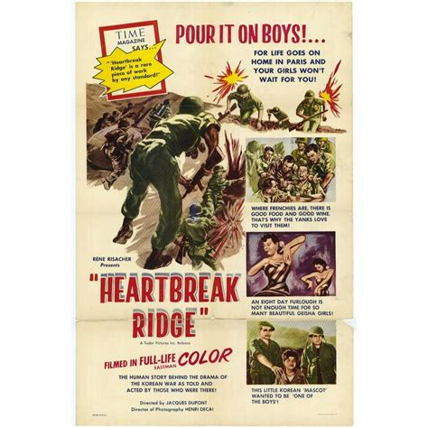 Heartbreak Ridge - movie POSTER (Style A) (27" x 40") (1955) - Walmart ...