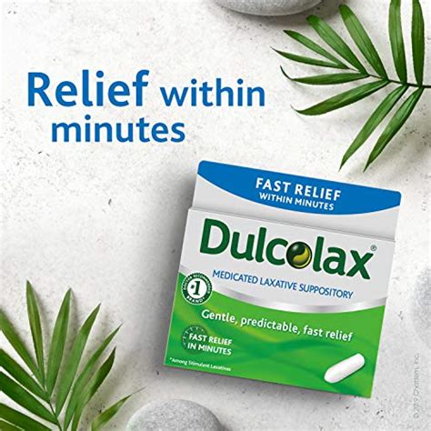 Dulcolax Fast Relief Medicated Laxative Suppositories Fast Relief ...