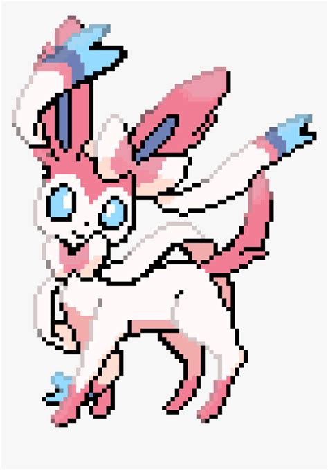 Sylveon Pixel Art, HD Png Download - kindpng