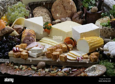 Different types of cheese slices Stock Photo - Alamy