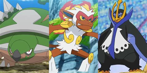 Pokemon Fan Designs Special Tera Forms for Torterra, Infernape, And Empoleon