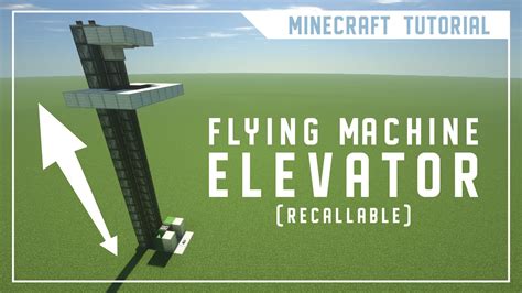 Easy Compact Flying Machine Elevator w/ Recall Signal 1.16+ Minecraft ...