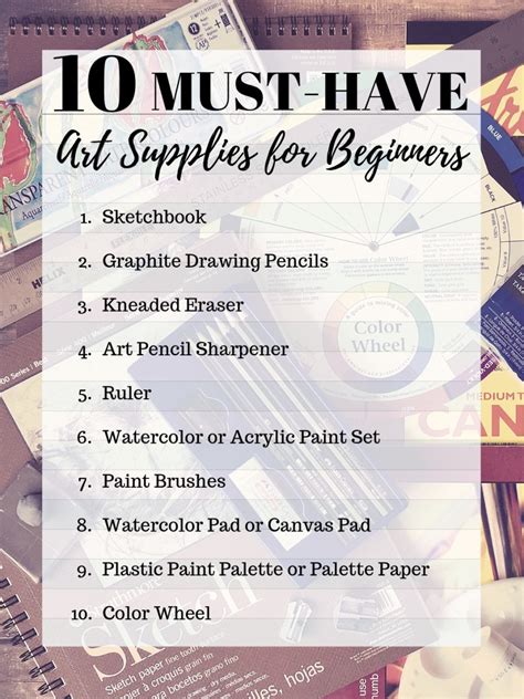 10 Must-Have Art Supplies for Beginners - FeltMagnet