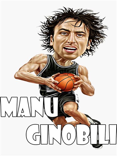 "Manu Ginobili" Sticker by chan20 | Redbubble