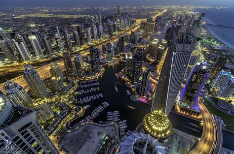 Dubai Marina Aerial View | Aerial view of dubai marina shot … | Flickr