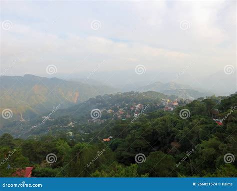 Mines View Park Overlooking Baguio Stock Photo - Image of rural, town ...