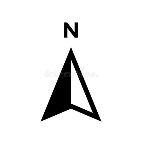 North arrow icon Vector. stock vector. Illustration of navigation ...