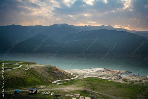 Tehri lake surrounded by mountains in Uttarakhand, india, Tehri Lake is ...