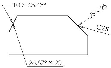 Chamfer Dimensions - 2018 - SOLIDWORKS Help