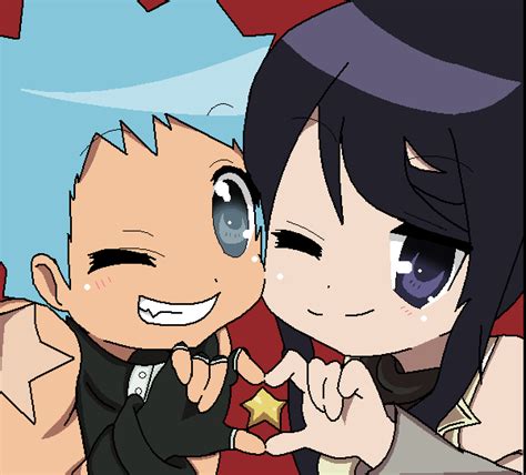 tsubaki Fan Art: Tsubaki and Black Star | Soul eater, Awesome anime, Black star