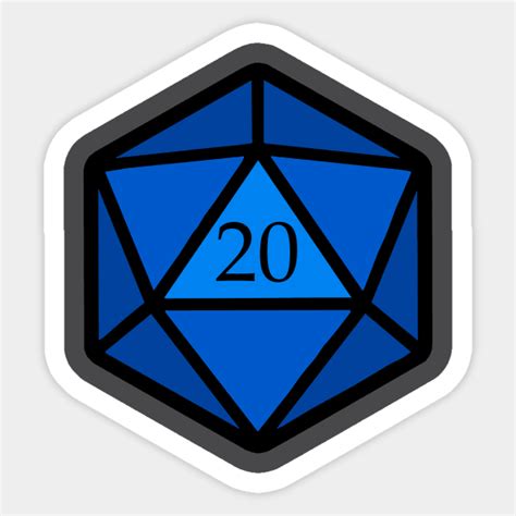 Nat 20 - Dnd - Sticker | TeePublic