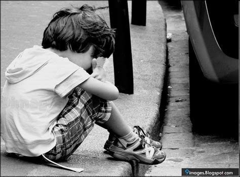 Sad, alone, kid, boy