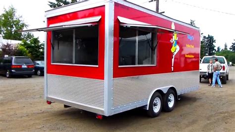 Custom Mobile 18ft Kitchen Concession Food Trailer - YouTube