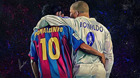 Neymar Vs Ronaldinho Wallpaper