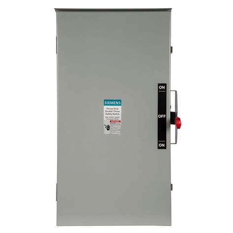 Siemens Double Throw 200 Amp 240-Volt 3-Pole Outdoor Non-Fusible Safety Switch-DTNF324R - The ...