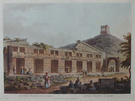 Antique Aquatint - Ancient Granary at Cacamo. Ancien Grenier A'Cacamo.