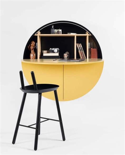 Bureau mural rond Folding Furniture, Furniture Design, Small Space ...