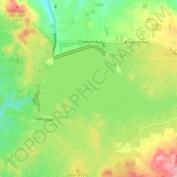 Lake Mathews topographic map, elevation, terrain