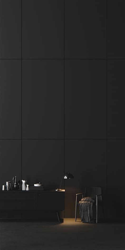 Black | Full CGI on Behance | Minimalist interior decor, Minimalist ...