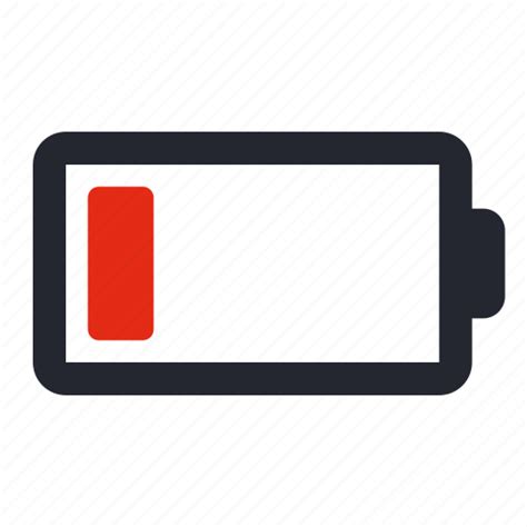 Battery, charge, empty, energy, low icon - Download on Iconfinder