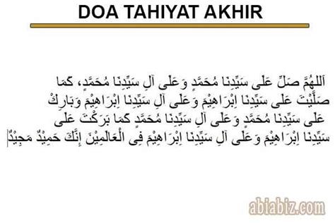 Doa Tahiyat Awal Dan Akhir Sesuai Sunnah Dalam Sholat Abiabiz | Images and Photos finder