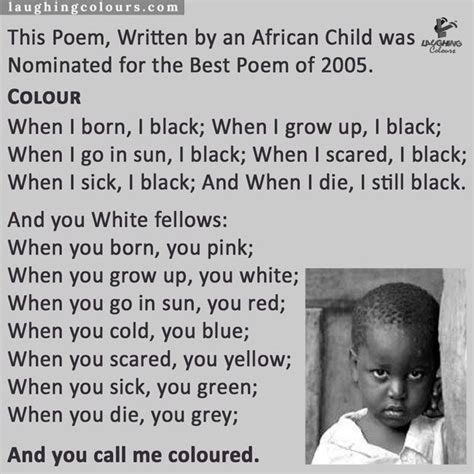 Colours | Heart Touching | Kids poems, Black history poems, Meaningful ...