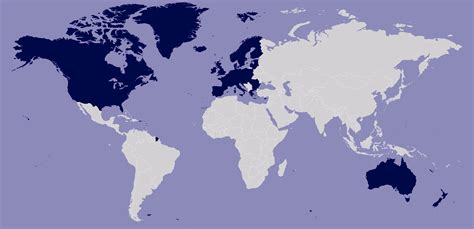 Countries of the Western World [excluding Japan, Latin America, etc ...