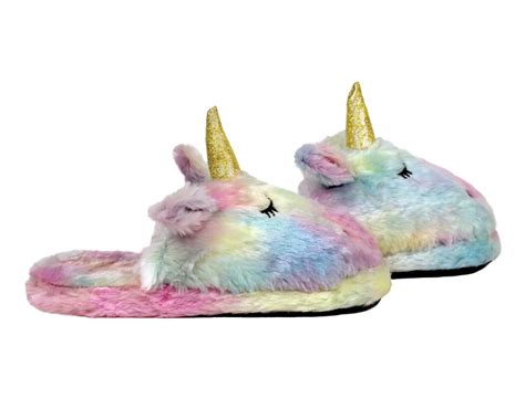 Unicorn Slippers | Rainbow Unicorn Slippers