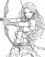 Archery Coloring Pages sketch template