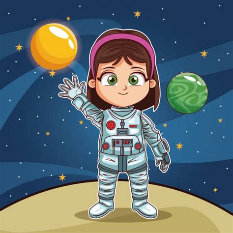 Girl Astronaut Illustrations, Royalty-Free Vector Graphics & Clip Art - iStock