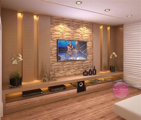 53 Adorable Tv Wall Decor Ideas - ROUNDECOR | Tv wall design, Tv wall decor, Living room tv wall